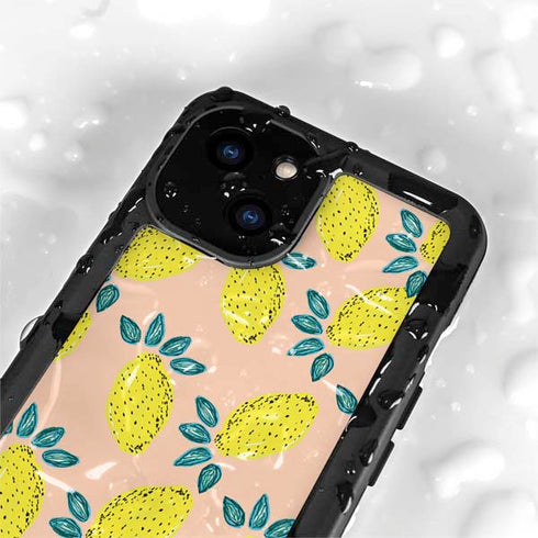 Bouffants and Broken Hearts Lemon Party iPhone 15 Plus Waterproof Case